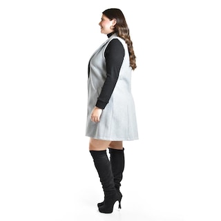 Foto 2 | Foto 2 | Chaleco Con Solapa Roman Fashion /talla Extras, 2953 (gris) Gris