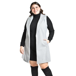 Foto 4 | Foto 4 | Chaleco Con Solapa Roman Fashion /talla Extras, 2953 (gris) Gris