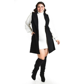 Foto 1 | Foto 1 | Chaleco Con Solapa Roman Fashion /talla Extras, 2953 (negro) Negro