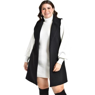 Foto 5 | Foto 5 | Chaleco Con Solapa Roman Fashion /talla Extras, 2953 (negro) Negro