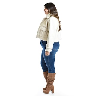 Foto 2 | Foto 2 | Chaqueta Teddy Roman Fashion /tallas Extras, 121 (blanco) Blanco