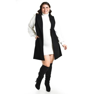 Foto 1 | Foto 1 | Chaleco Con Solapa Roman Fashion /talla Extras, 2953 (negro) Negro