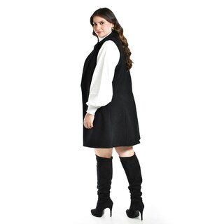 Foto 2 | Foto 2 | Chaleco Con Solapa Roman Fashion /talla Extras, 2953 (negro) Negro