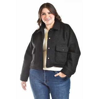 Foto 1 | Foto 1 | Chaqueta Teddy Roman Fashion /tallas Extras, 121 (negro) Negro