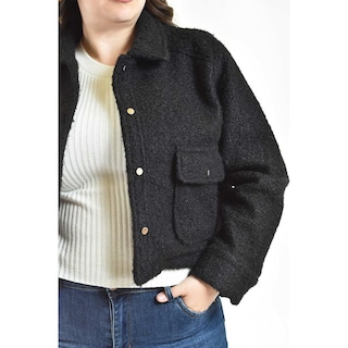 Foto 2 | Foto 2 | Chaqueta Teddy Roman Fashion /tallas Extras, 121 (negro) Negro