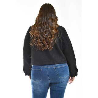 Foto 3 | Foto 3 | Chaqueta Teddy Roman Fashion /tallas Extras, 121 (negro) Negro