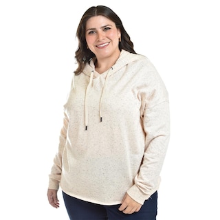 Foto 4 | Foto 4 | Sudadera Efecto Jaspeado Roman Fashion Tallas Extras 654 Naranja Claro