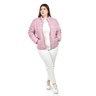 Foto 6 | Foto 6 | Chamarra Acolchada Roman Fashion Rosa para Mujer