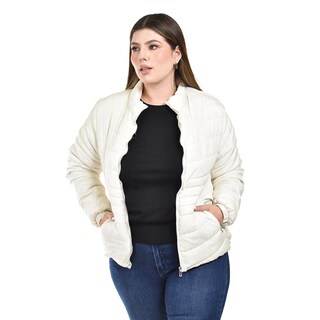 Foto 4 | Foto 4 | Chamarra Acolchada Roman Fashion Blanca para Mujer