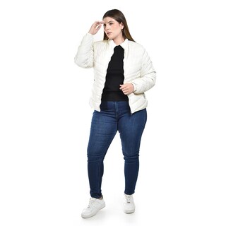 Foto 5 | Foto 5 | Chamarra Acolchada Roman Fashion Blanca para Mujer