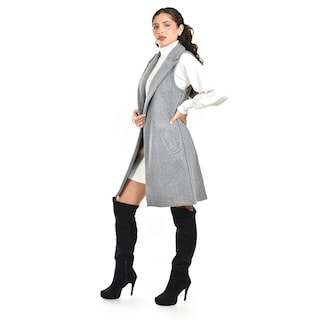 Foto 2 | Foto 2 | Chaleco Con Solapa Roman Fashion /juvenil 2953 (gris) Gris