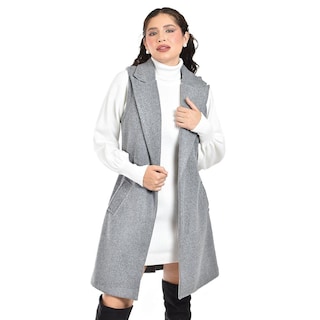 Foto 4 | Foto 4 | Chaleco Con Solapa Roman Fashion /juvenil 2953 (gris) Gris