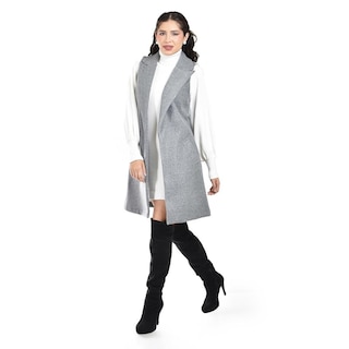 Foto 5 | Foto 5 | Chaleco Con Solapa Roman Fashion /juvenil 2953 (gris) Gris