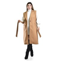 Chaleco Largo con Cinto Roman Fashion Cafe para Mujer