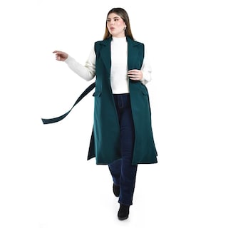 Foto 4 | Foto 4 | Chaleco Largo con Cinto Roman Fashion para Mujer