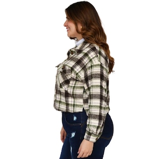 Foto 2 | Foto 2 | Sobrecamisa De Lana Roman Fashion-tallas Extras 2071 color Verde