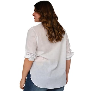Foto 3 | Foto 3 | Camisa Oversize Roman Fashion 0707 color Blanco Tallas Extra