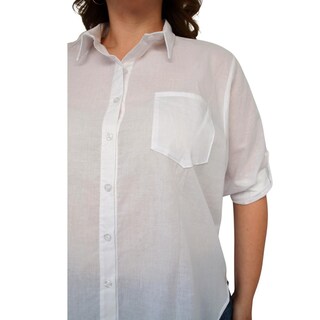 Foto 4 | Foto 4 | Camisa Oversize Roman Fashion 0707 color Blanco Tallas Extra