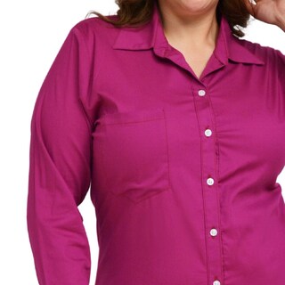 Foto 4 | Foto 4 | Camisa Entallada Roman Fashion/tallas Extras 9512 color Rosa