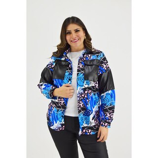 Foto 2 | Foto 2 | Sobre Camisa Sublimada Roman Fashion /tallas Extras, 18051 (azul Rey) Azul