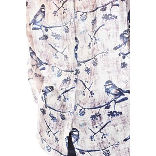 Foto 4 | Foto 4 | Camisa De Chifon Roman Fashion /tallas Extras, 019 (estampado Azul) Azul