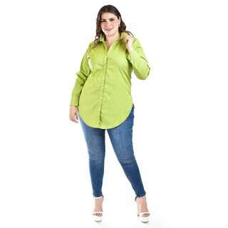 Foto 6 | Foto 6 | Camisa Entallada Roman Fashion /tallas Extras, 9512 (pistache) Verde Claro