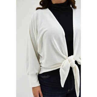 Foto 4 | Foto 4 | Cárdigan con Nudo Roman Fashion Blanco para Mujer