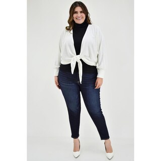 Foto 5 | Foto 5 | Cárdigan con Nudo Roman Fashion Blanco para Mujer