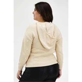 Foto 3 | Foto 3 | Suéter con Perlas Roman Fashion S-ZB-9849 Beige Tallas Extras