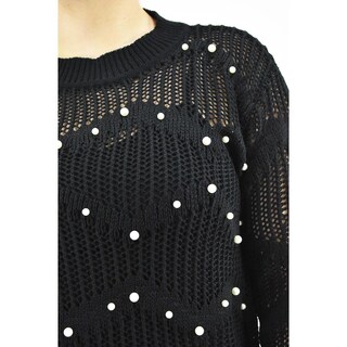 Foto 4 | Foto 4 | Sueter Con Perlas Roman Fashion /tallas Extras, 3031 (negro) Negro