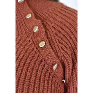 Foto 4 | Foto 4 | Sueter Cuello Alto Con Botones Roman Fashion / Tallas Extras, 4005 (chedron) Cafe