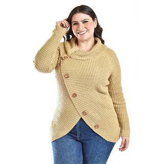 Foto 1 | Foto 1 | Sueter Envolvente Roman Fashion / Tallas Extras, 100 (cafe) Cafe