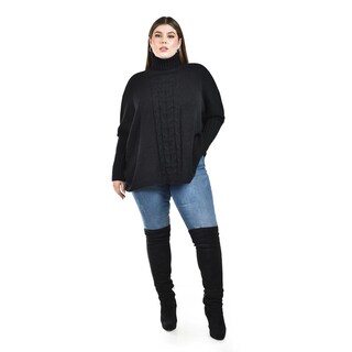 Foto 1 | Foto 1 | Suéter de Cuello Alto Roman Fashion Negro