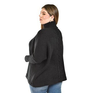 Foto 3 | Foto 3 | Suéter de Cuello Alto Roman Fashion Negro