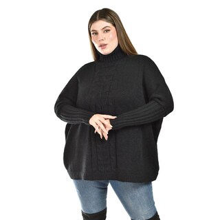 Foto 5 | Foto 5 | Suéter de Cuello Alto Roman Fashion Negro