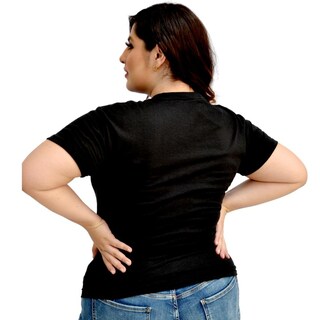Foto 2 | Foto 2 | Playera Roman Fashion Talla Extra Pl9001-5 color Negro