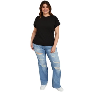 Foto 5 | Foto 5 | Blusa Casual Roman Fashion Tallas Extras color Negro