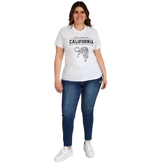 Foto 3 | Foto 3 | Playera Roman Fashion 9001-45 California color Blanco Tallas Extras