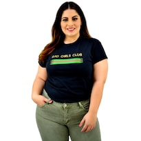 Playera Roman Fashion/tallas Extras 9001-3 Bad Girls Club (negro) Negro