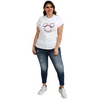 Foto 4 | Foto 4 | Playera Roman Fashion/tallas Extras 9001-36 Mky (blanco) Blanco
