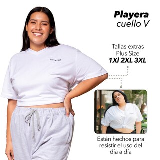 Foto 2 | Foto 2 | Playera Love Fit color Blanco para Mujer