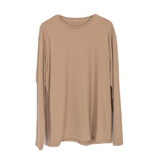 Foto 6 | Foto 6 | Playera LMF Manga Larga Cuello Redondo Plus Size color Beige Tallas Extras