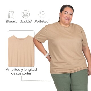 Foto 3 | Foto 3 | Playera Manga Corta Love My Fit color Beige