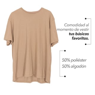 Foto 4 | Foto 4 | Playera Manga Corta Love My Fit color Beige