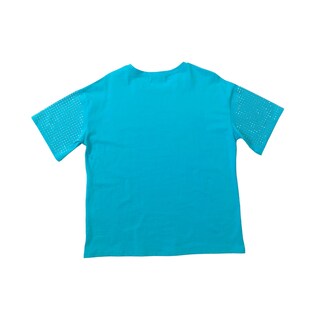 Foto 8 | Foto 8 | Playera Azul Curvy con Pedrería LC