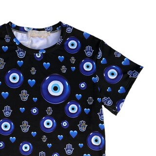 Foto 4 | Foto 4 | Playera Ojo Turco Black Curvy Lc