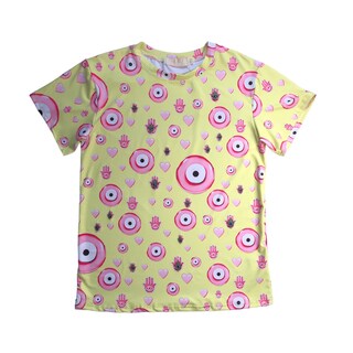 Foto 1 | Foto 1 | Playera Amarilla Ojo Curvy Lc