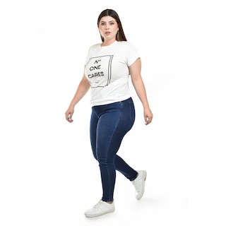 Foto 2 | Foto 2 | Playera Roman Fashion Blanca para Mujer