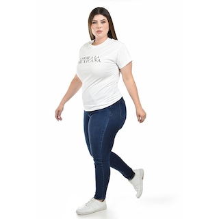 Foto 2 | Foto 2 | Playera Estampada Roman Fashion Blanca para Mujer