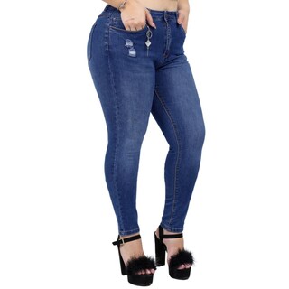 Foto 1 | Foto 1 | Jeans Skinny Con Strech-tallas Extras 569 color Azul